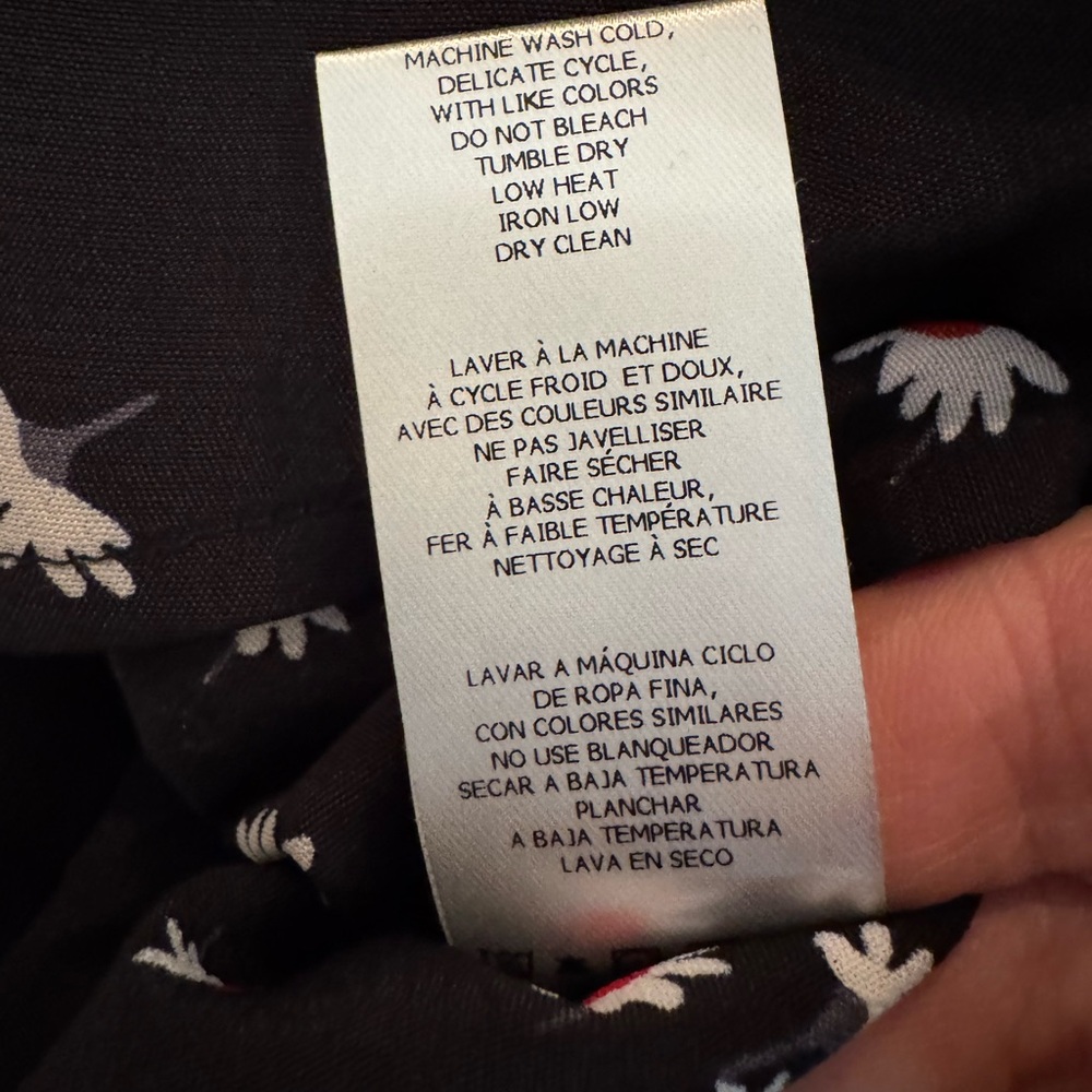 π Thakoon Black Daisy Print Crop Top - L - Picture 11 of 11
